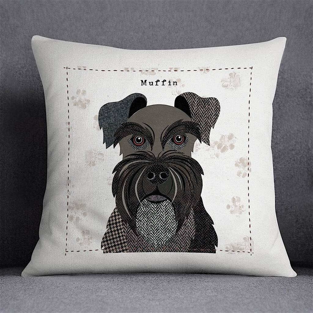 miniature schnauzer cushion