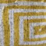 Velvet Mustard Yellow And Beige Cushion Cover, thumbnail 5 of 8