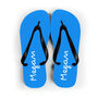 Personalised Blue Summer Style Flip Flops, thumbnail 6 of 6