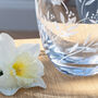 Butterfly Floral Barrel Crystal Glass Vase, thumbnail 3 of 3