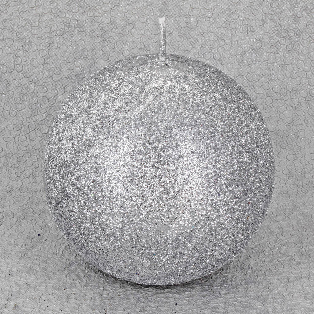 Silver Glitter Candles By G Decor By G Decor