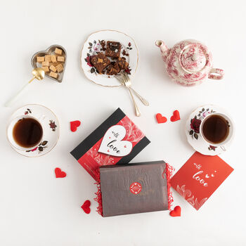 'With Love' Afternoon Tea For Two Valentine's Gift, 3 of 7