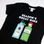 Gin Ladies Christmas T Shirt, thumbnail 2 of 5