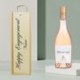 Personalised Happy Engagement Whispering Angel Rose Wine Gift Set 75cl, thumbnail 1 of 4