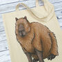 Capybara Gusseted Tote Bag, thumbnail 2 of 5