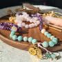 Zodiac And Evil Eye Mala Bead Necklace, thumbnail 3 of 7