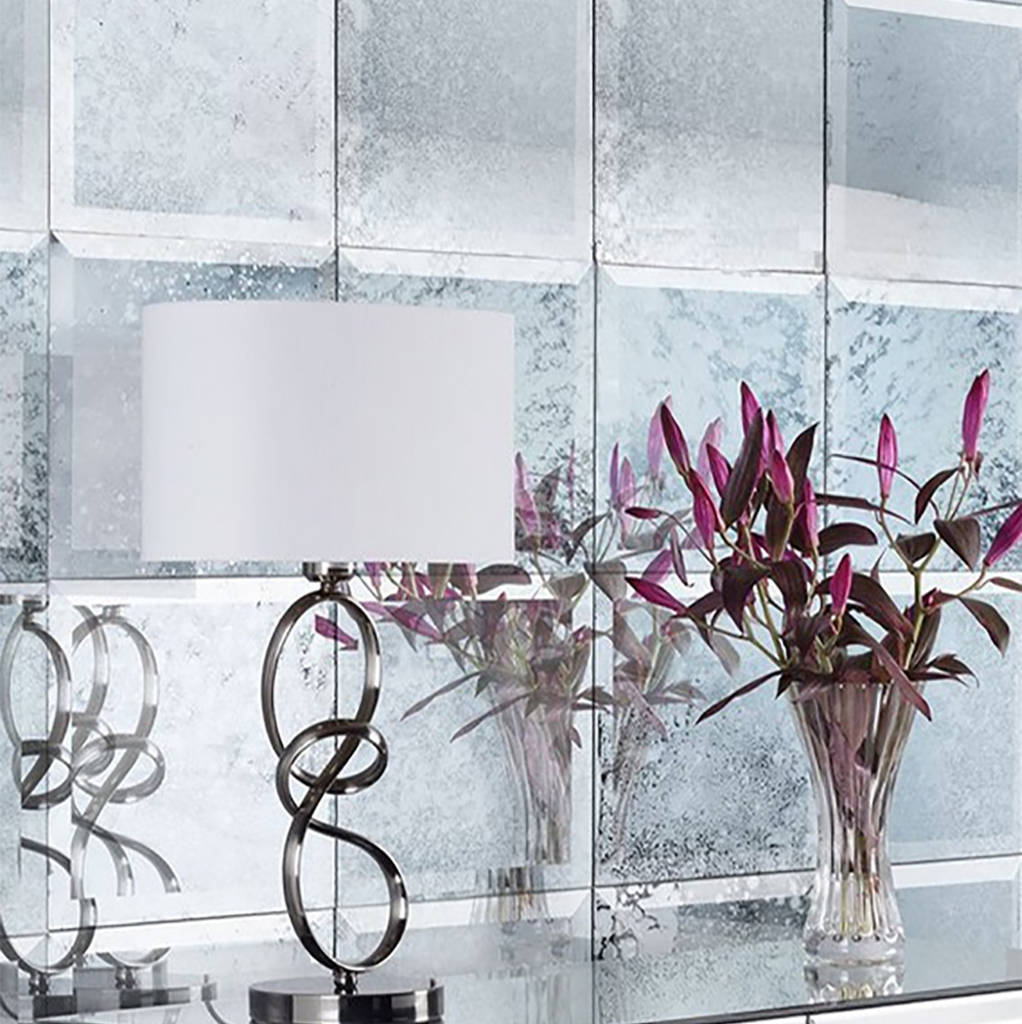 Bevelled Antique Mirrored Square Wall Tiles By I Love Retro