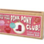 Welcome To The Pink Pony Club! Mini Matchbox Cross Stitch Kit, thumbnail 3 of 7