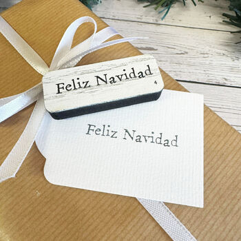 Feliz Navidad Stamp Christmas Craft, 2 of 5