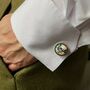 Liberty Cufflinks In Green Strawberry Thief, thumbnail 3 of 4