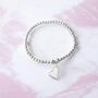 Silver Plated Christmas Wishes Heart Bracelet, thumbnail 4 of 8