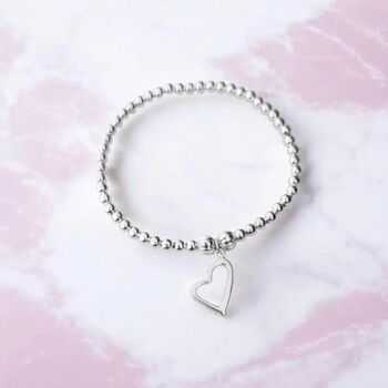 Silver Plated Christmas Wishes Heart Bracelet, 4 of 8