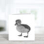 Naos The Baby Duck Greeting Card And Envelope, thumbnail 3 of 4