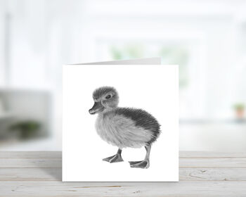 Naos The Baby Duck Greeting Card And Envelope, 3 of 4