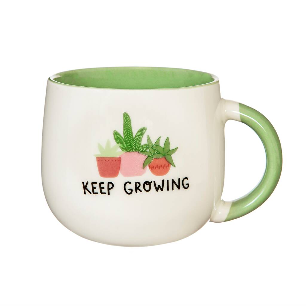 Keep Growing Mug Planter With Choices Of Plants By DingaDing