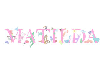 Personalised Name Print With A Choice Of Six Colours, 8 of 11