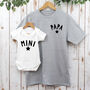 Papa And Mini T Shirt Set For Daddy And Baby, thumbnail 1 of 3