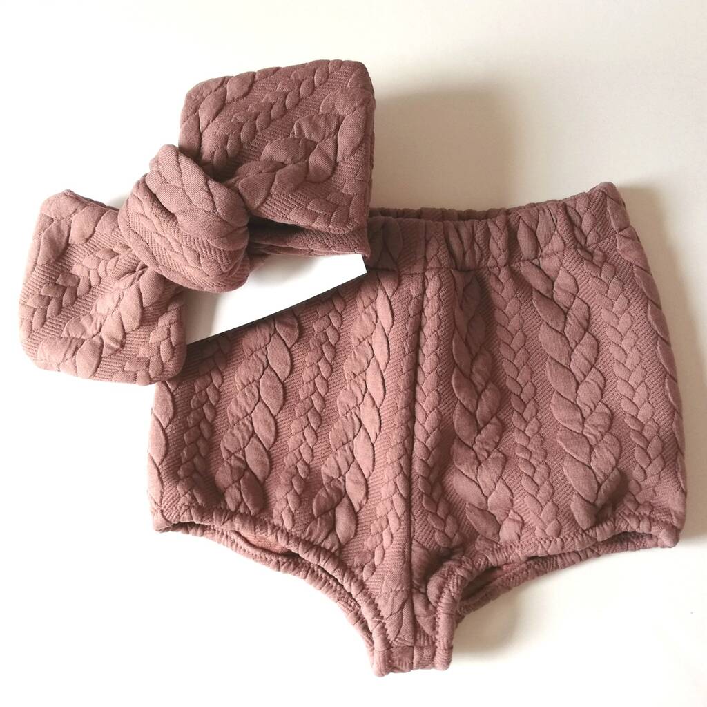 Cable Knit Headband For Baby Girl Or Toddler By LittleLily