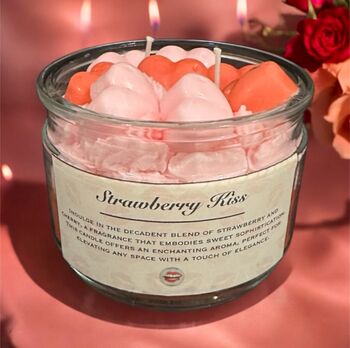 Personalised Natural Soy Candle Melts Gift Set Strawberry, 2 of 2