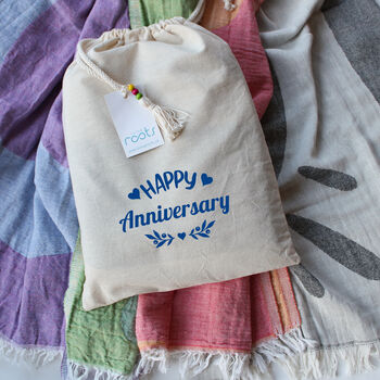 Personalised Towel, Throw, Cotton Anniversary Gift, 10 of 12