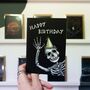 Happy Birthday Skeleton Gothic Card, thumbnail 2 of 8