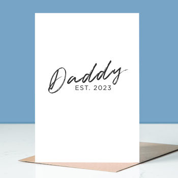 Daddy Est. New Daddy Gift Coaster, 3 of 3