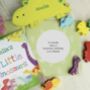 Personalised Dinosaur Book And Stacking Toy Gift, thumbnail 6 of 9