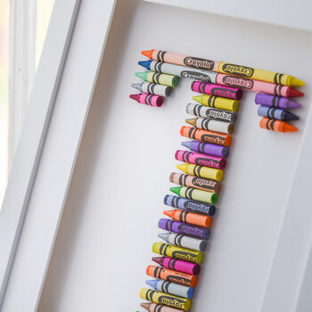 Handmade Framed Crayon Letter, 4 of 4