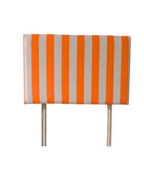 Hand Painted Upholstered Linen Headboard Stripe Print, 5 of 12