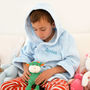 Personalised Soft Child's Dressing Gown In Blue, thumbnail 5 of 9