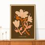 ‘Fleurs And Stars Two’, Bohemian Floral Art Print, thumbnail 1 of 7