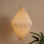 Origami Hex Paper Pendant Shade, thumbnail 1 of 5