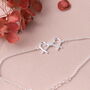 Mother And Daughter Twin Hearts Sterling Silver Bracelet, thumbnail 6 of 10