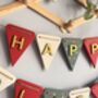 Handcrafted Wooden Christmas Tree Bunting Garland For Festive Home Decor, thumbnail 6 of 8