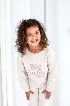 Embroidered Personalised Big/Little Sibling Sweatshirt Jumper, 2 of 10