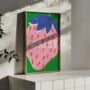 French Strawberry Colourful Kitchen Print, thumbnail 4 of 7