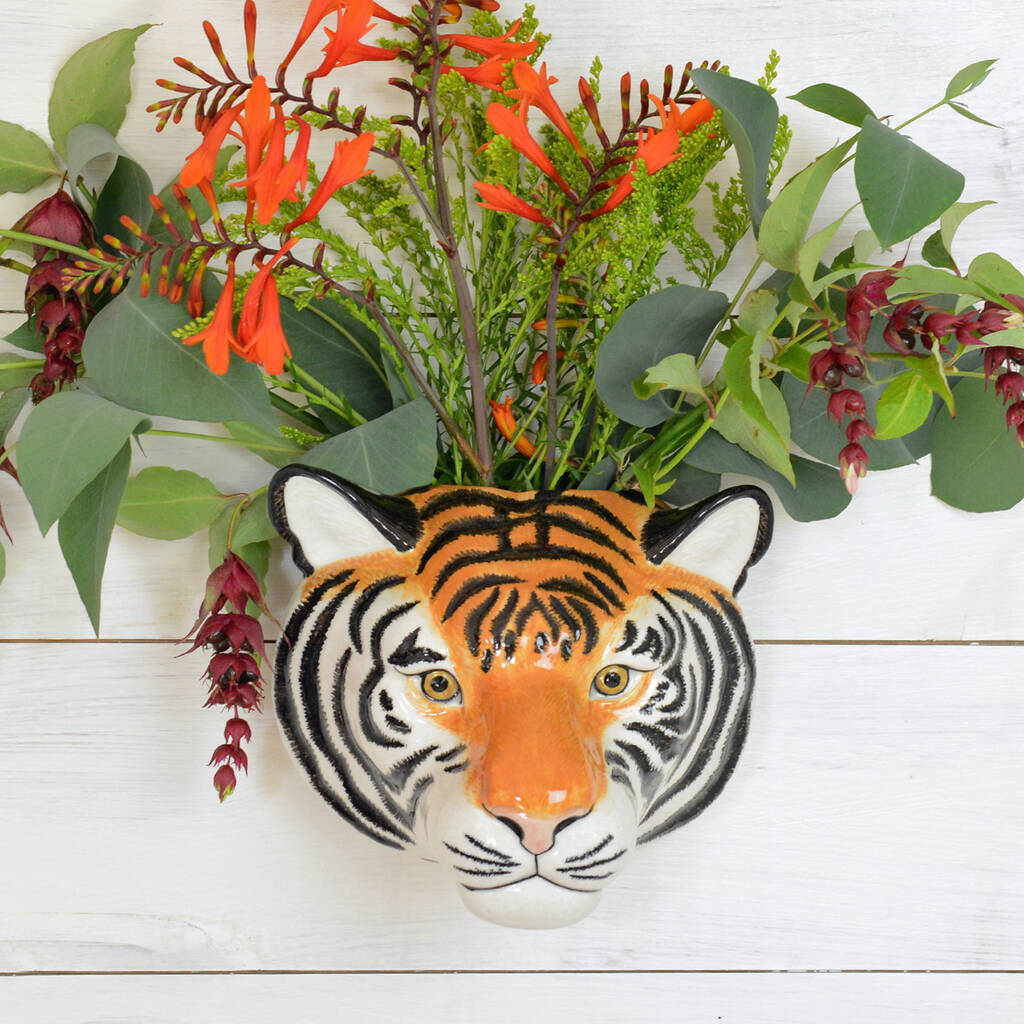 Tiger Wall Vase, 1 of 11
