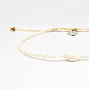 Melati Shell Beaded Anklet Giada Collection, 4 of 5