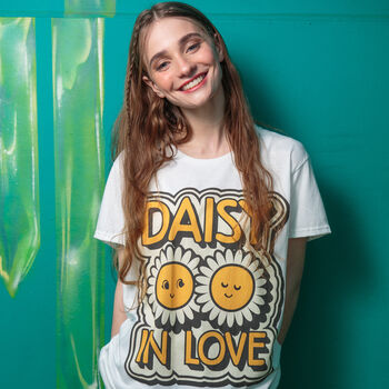 Daisy In Love Women's Slogan T Shirt, 2 of 9