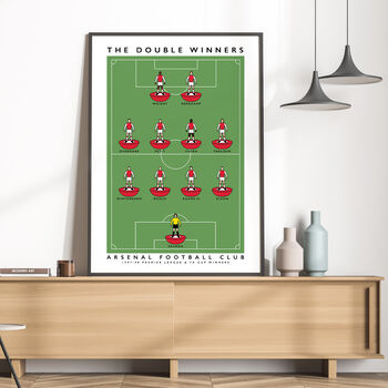 Arsenal 97/98 Double Winners Poster, 3 of 8