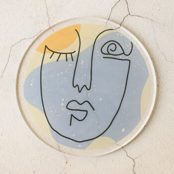Coasters Set Of Four, Abstract Faces, 2 of 10