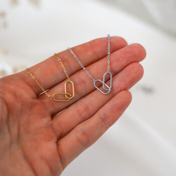 50th Birthday Gift For Her Interlocking Necklace, 4 of 5