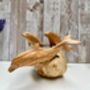 Hand Carved Wooden Dolphin Family Sculpture Ornament, thumbnail 9 of 10