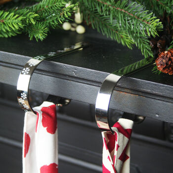 Personalised Santa Sack Christmas Stocking Set Chevrons, 6 of 8