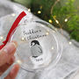 Personalised First Christmas Baby Penguin Bauble, thumbnail 4 of 8