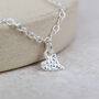 Sterling Silver Tilted Heart Charm Anklet, thumbnail 4 of 4