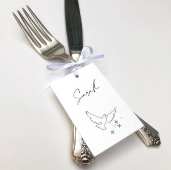 Dove Flat Boutique Place Card, 3 of 9