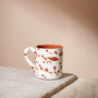 White Mug With Terracotta Spatter Seconds, thumbnail 1 of 3