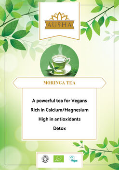 Organic Moringa Loose Leaf Tea 100g, 4 of 12