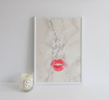 Marble Kiss French Print, 4 of 6